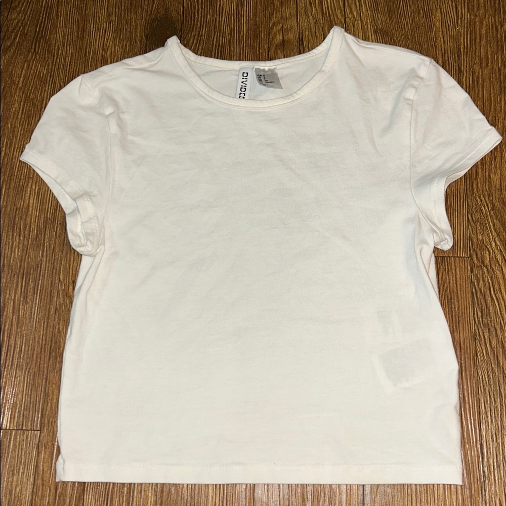 Divided Cream Casual Tee